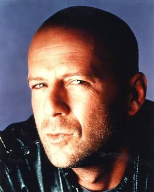 Bruce Willis posing sexy
