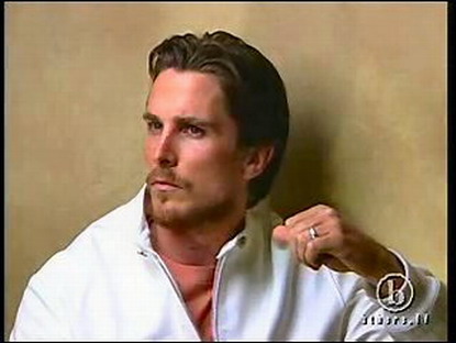 Christian Bale posing hot