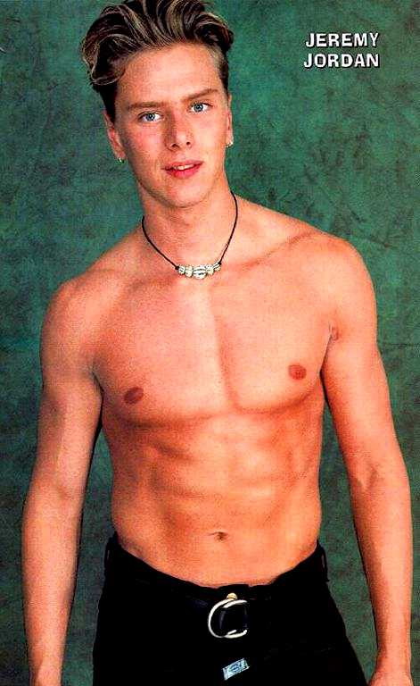 Hot Jeremy Jordan posing shirtless