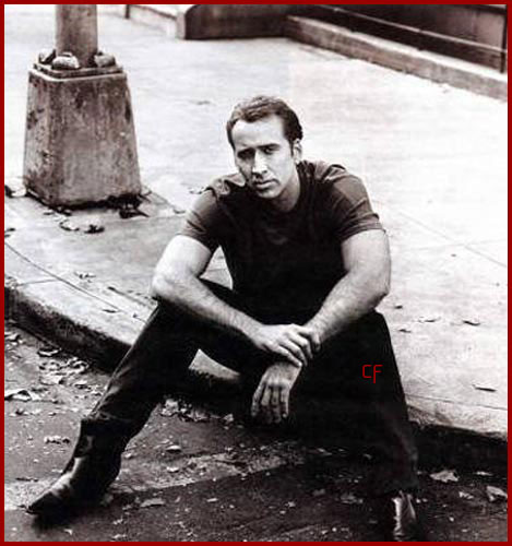 Nicolas Cage posing hot