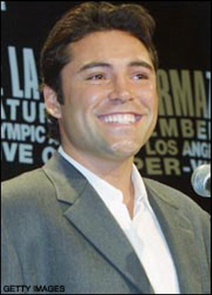 Oscar De La Hoya posing sexy