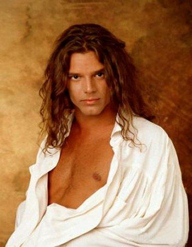 Ricky Martin posing nude