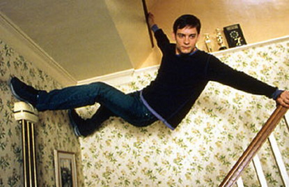 Tobey Maguire posing hot