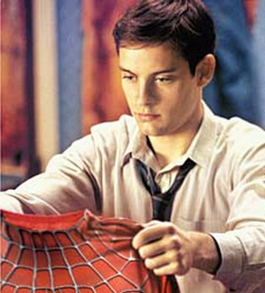 Tobey Maguire posing sexy