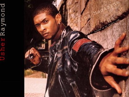 Usher posing hot