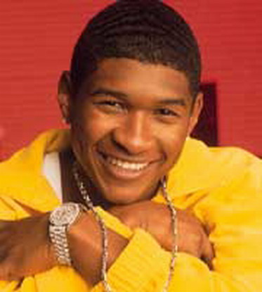 Usher posing hot