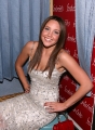 Amanda Bynes laughing in tight dress