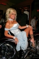 Anna Nicole Smith laying on the Silver Bike