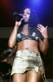 Ashanti singing on concert