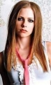 Avril Lavigne wearing pink tie