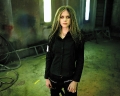 Avril Lavigne in black jacket