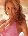 Beyonce Knowles in pink bikini