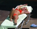 Britney Spears sunbathing