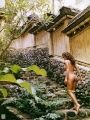 Brooke Burke in chinese garden