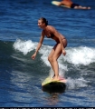 Cameron Diaz while surfing