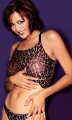 Catherine Bell wearing panther styled lingerie