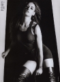 Demi Moore in black lingerie