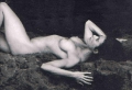 Demi Moore posing nude