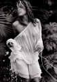 Eva Mendes wearing sexy transparent dress