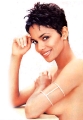 Halle Berry posing topless