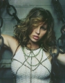Jessica Biel posing with chains