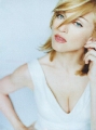 Madonna wearing white sexy dress