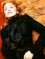 Madonna wearing black beautiful dress
