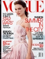 Natalie Portman posing on the Vogue cover