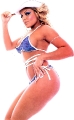 Trish Stratus posing in incredibly sexy bikini
