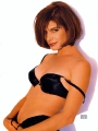 Sandra Bullock posing in black hot lingerie