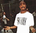 2Pac Amaru shakur at the NY studio