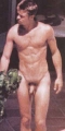 Brad Pitt nude with his dick outside