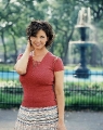 Charisma Carpenter posing in the park