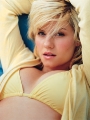 Elisha Cuthbert wearing yellow bra