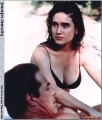 Jennifer Connelly sunbathing on the beach