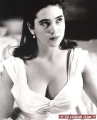 Jennifer Connelly wearing white sexy dress