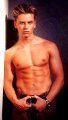 Hot Jeremy Jordan posing shirtless