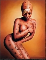 Lil Kim posing nude