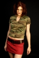 Morgan Webb wearing cammo hot dress