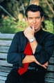 Pierce Brosnan posing hot