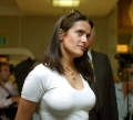 Salma Hayek wearing sexy tight blouse