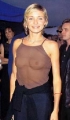 Cameron Diaz wearing transparent shimmy