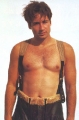 sexy David Duchovny posing shirtless