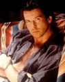 Pierce Brosnan posing sexy