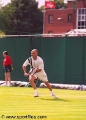 Andre Agassi playing tennis