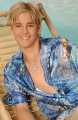 Aaron Carter showing chest