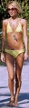 Nicole Richie wearing yellow hot bikini