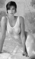 Teri Hatcher posing in hot transparent dress