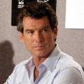 Pierce Brosnan posing sexy