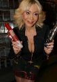 Dolly Buster and her  dildo collection